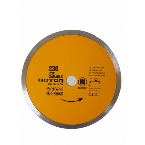 Disc diamantat 230x1.6x10x25.4 Continuu Rotor Disc diamantat 230x1.6x10x25.4 Continuu Rotor