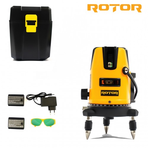 Nivela laser ROTOR RLE-3D, 3 linii , ±2 mm/5m, 40 m, Timp de nivelare ≤ 5s Nivela laser ROTOR RLE-3D, 3 linii , ±2 mm/5m, 40 m, Timp de nivelare ≤ 5s