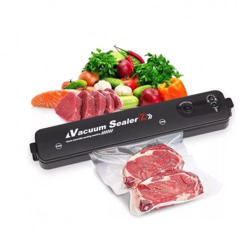 Aparat de Vidat Alimente Vacuum Sealer, Automat, Funcție de Sigilare și Vidare, Include Set Pungi, Negru Aparat de Vidat Alimente Vacuum Sealer, Automat, Funcție de Sigilare și Vidare, Include Set Pungi, Negru